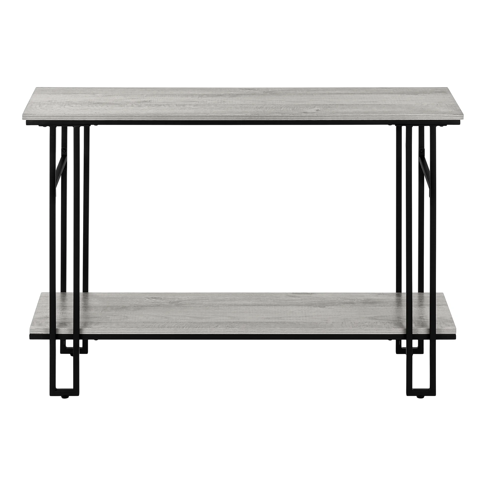Accent Table Console Entryway Narrow Sofa Living Room Bedroom Metal Grey