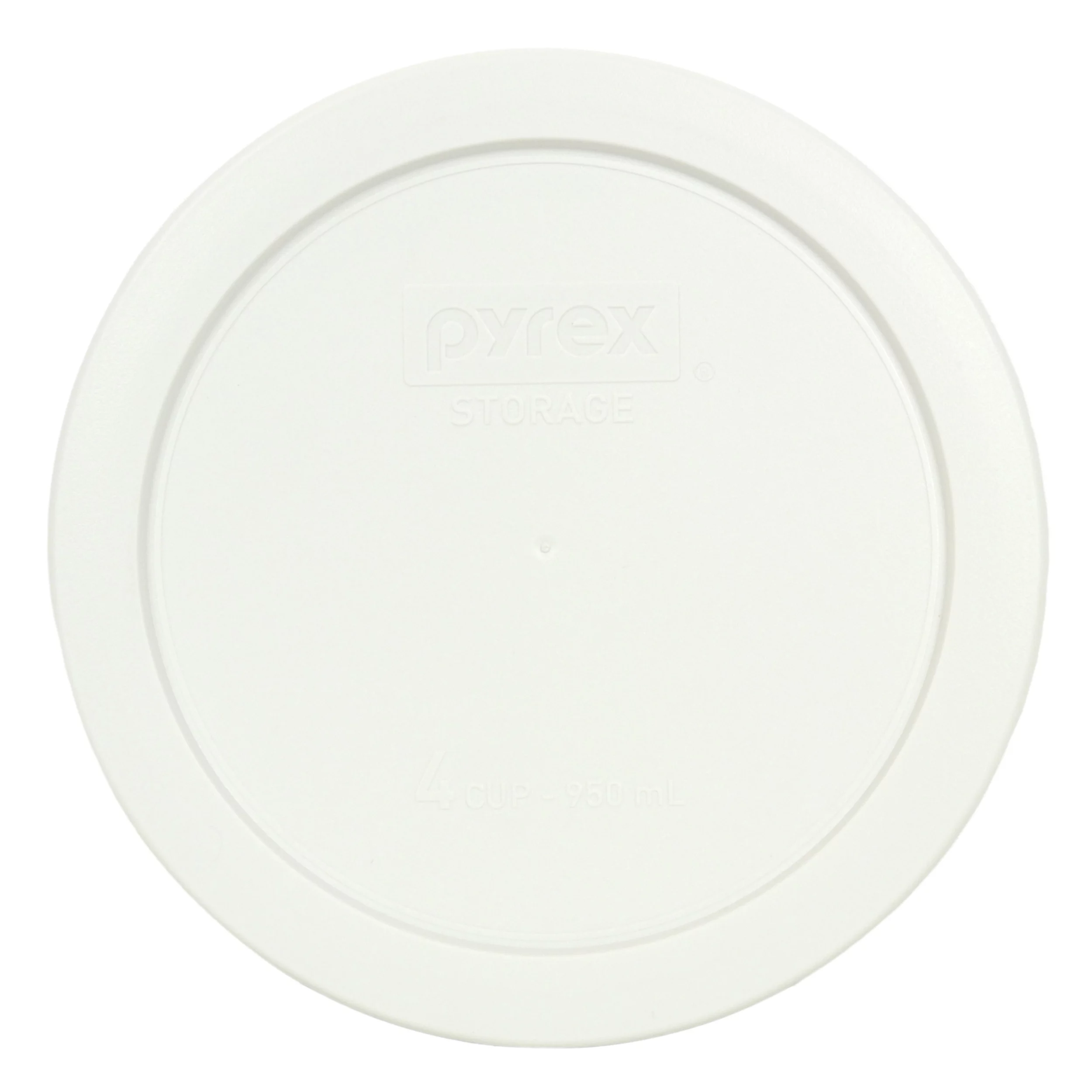 Pyrex (1) 7201 4-Cup Glass Food Storage Bowl Bowl with (1) 7201-PC White Plastic Lid