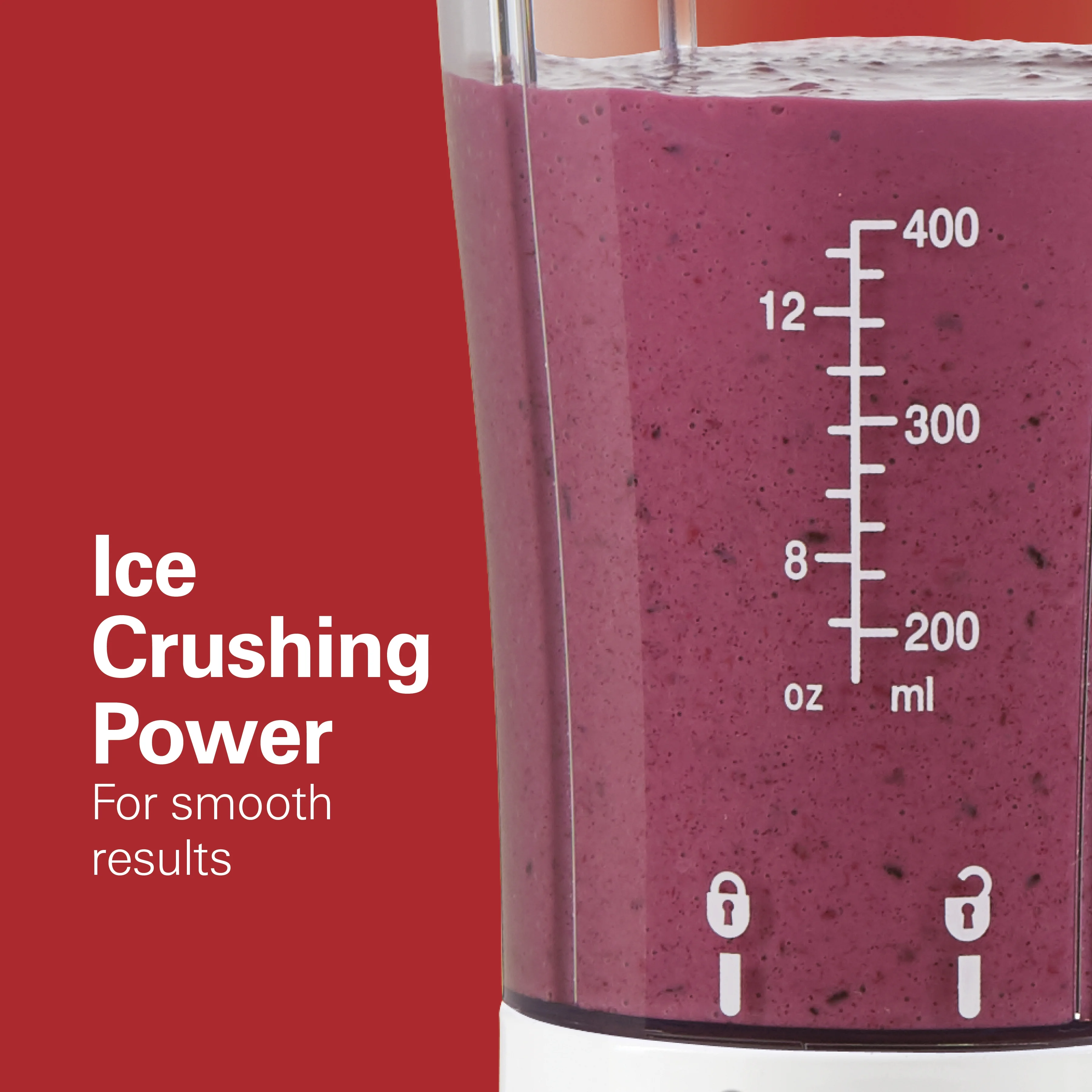 Hamilton Beach Smoothie Blender with 2 Travel Jars and 2 Lids, White 51102V