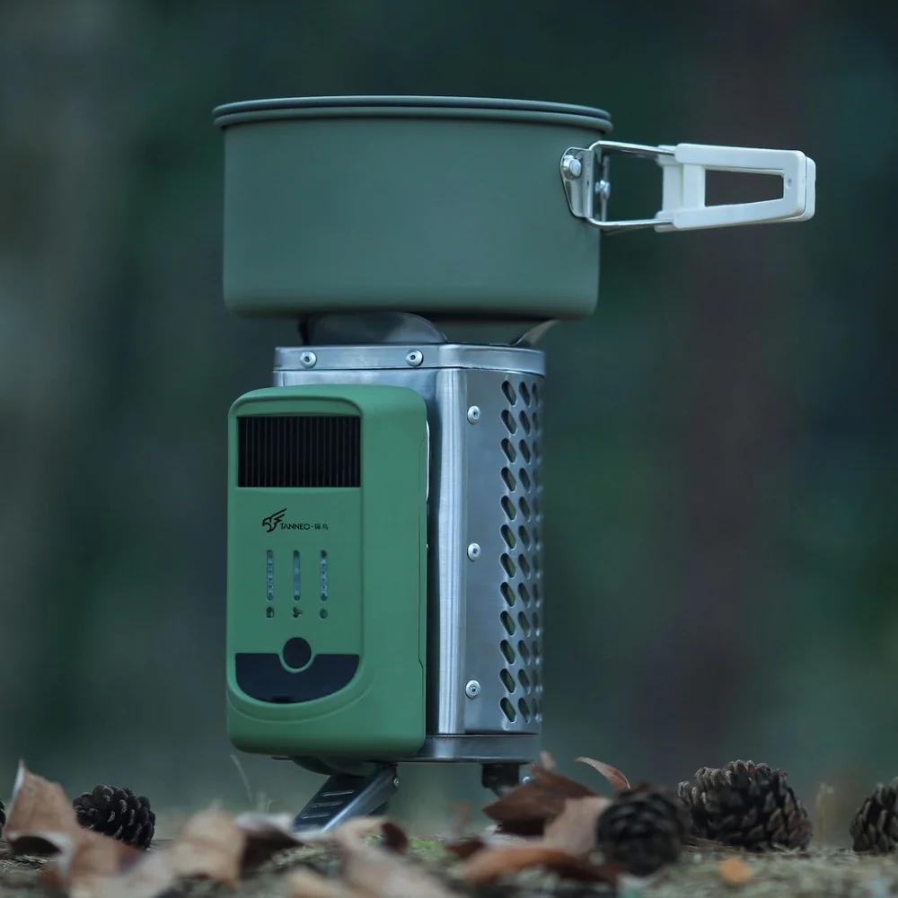 TANNEO Portable Power Generating Furnace Smoke Free Stove for Outdoor Camping and Hiking