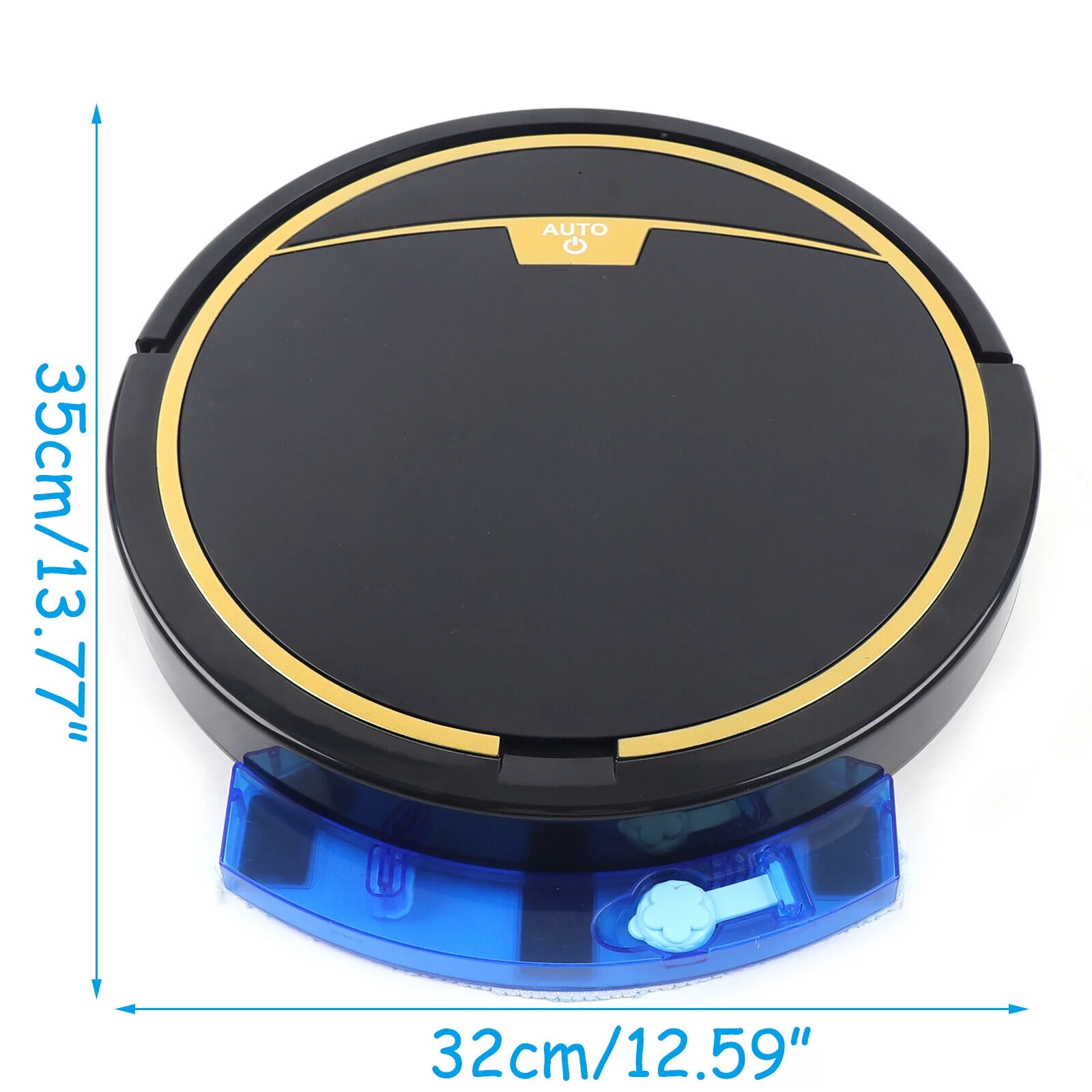 15W Rechargeable Sweep Robot Vacuum Cleaner Auto Cleaning  Floor Sweeper Black Smart Robot Wet Floor Mop Cleaner Sweep Carpet 3in1 Auto Rechargeable&Water Tank