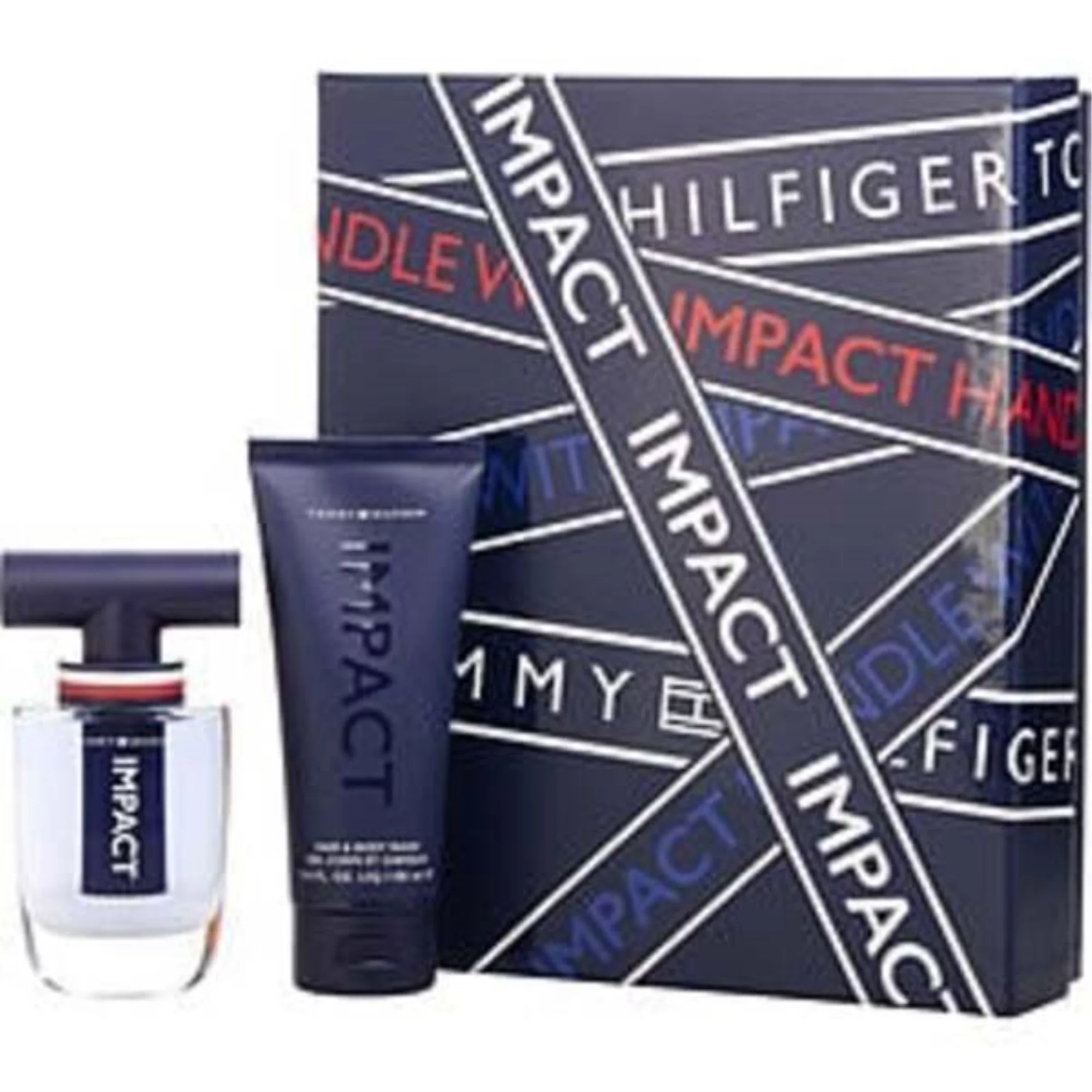 Tommy Hilfiger Impact By Tommy Hilfiger Edt Spray 1.7 Oz & Hair & Body Wash 3.3 Oz For Men - FWN-408703