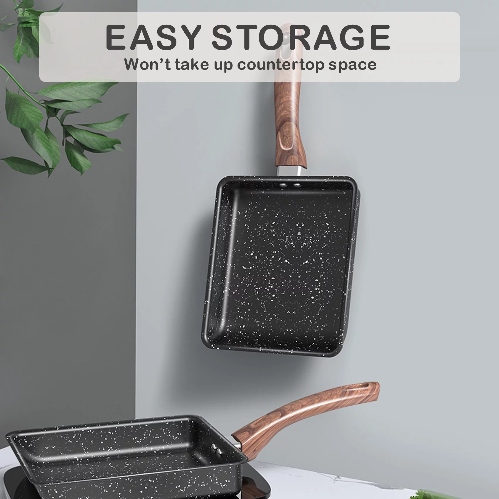 Yabuy Versatile Egg Pan Frying Pan for Tamagoyaki, Steak, Pancakes, and More