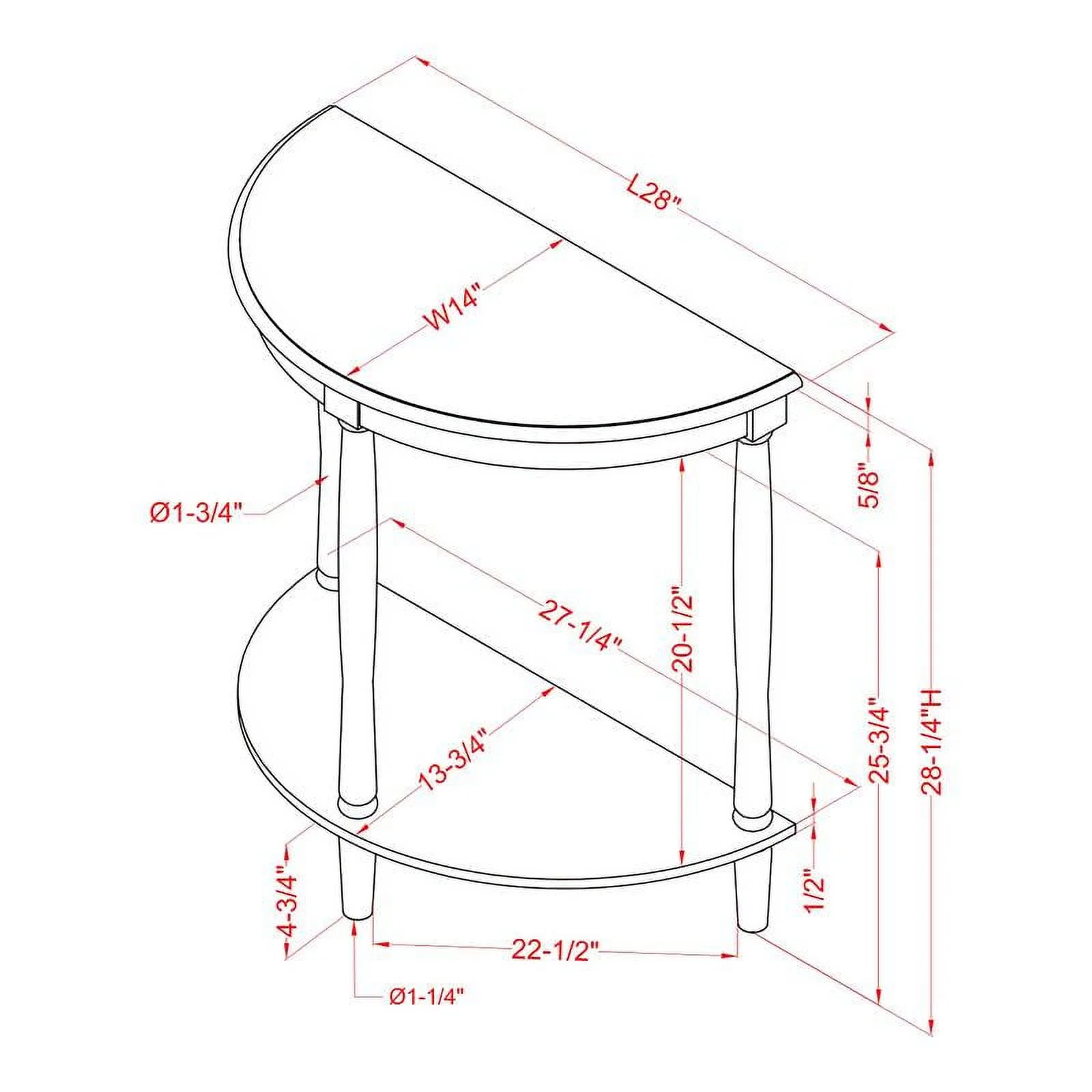 Bowery Hill Transitional Wood 1-Shelf Console Table in Antique Green