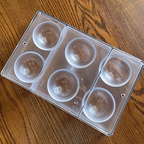 Goldbaking Ball Chocolate Mold Ball Polycarbonate Mould Chocolate Mold Hot Chocolate Bomb (Middle 2inch)