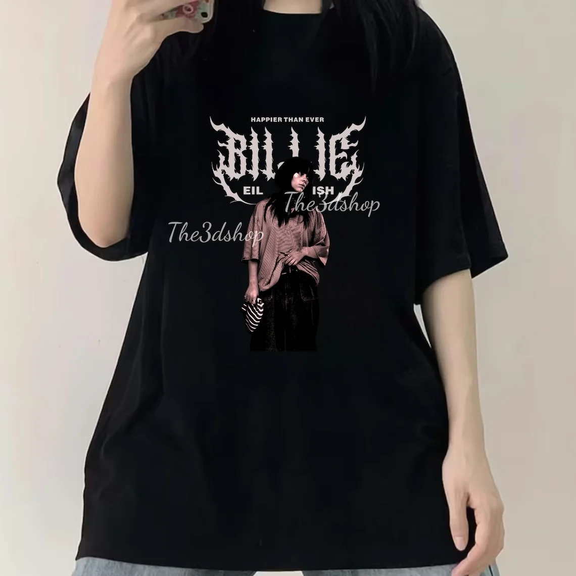 Vintage Billie Eilish Happier Than Ever Tour 2023 , The World Tour, Billie Eilish Shirt, Billie Eilish Merch Gift, Music Shirt