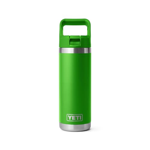 YETI Rambler 18 oz Bottle, Vacuum Insulated, Stainless Steel with Straw Cap, Beekeeper