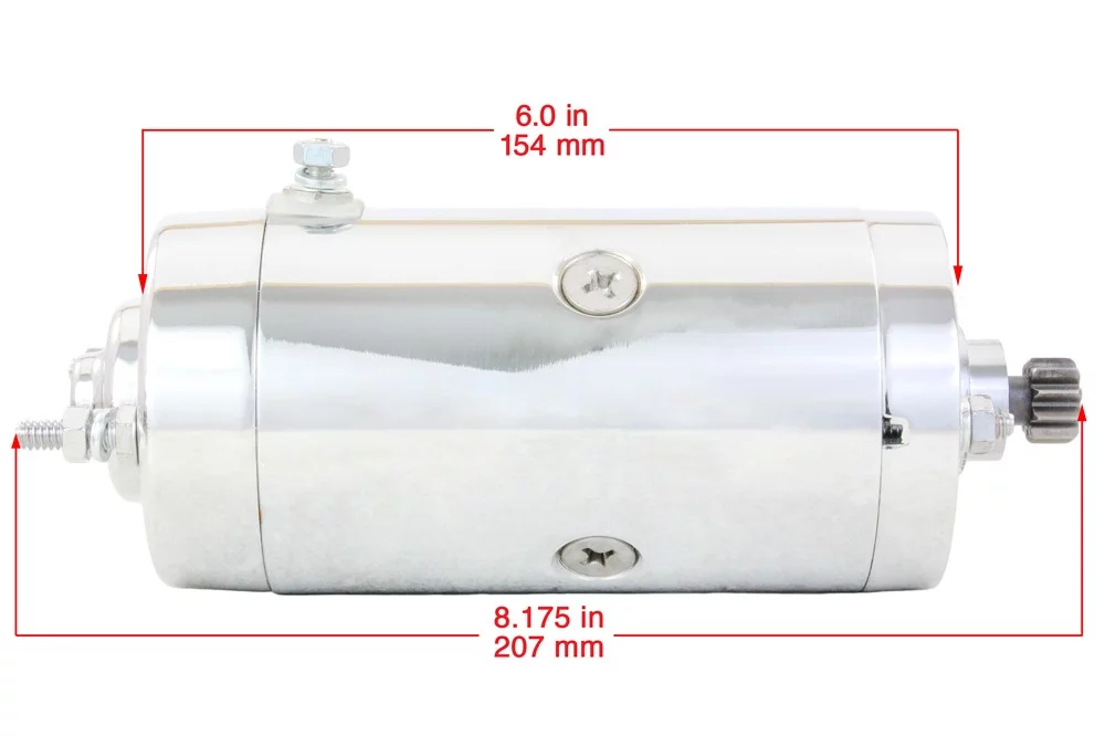 Chrome Starter & Solenoid Fits Harley Electra Glide Flhf 1965-1975 71469-65B