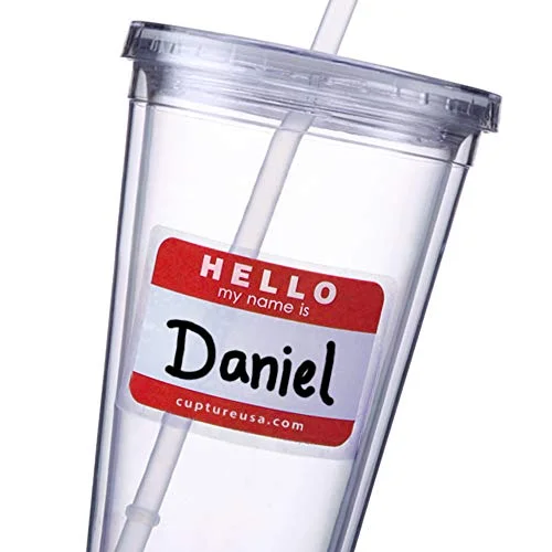 Cupture Classic 16 oz Double Wall Tumbler 12-Pack with Lid & Straw