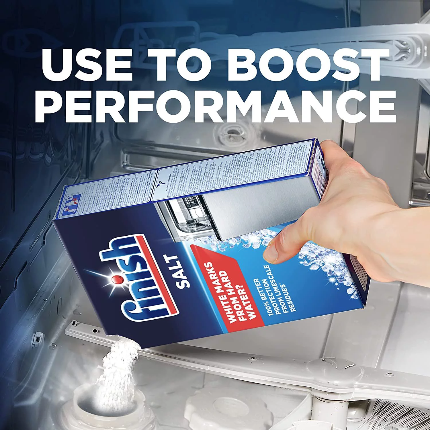 Finish Dishwasher Salt Helps Soften Water to Prevent Limescale and Watermarks, 2 KG