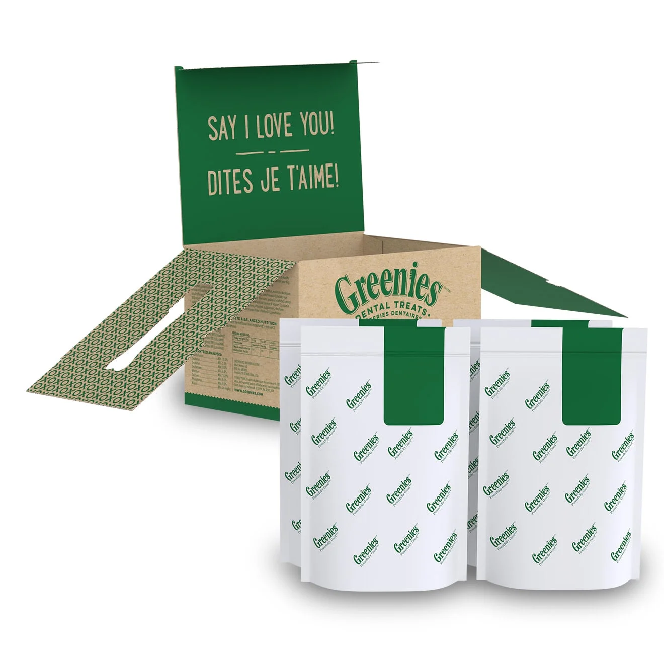 Greenies Original Flavor Dental Treats for Dogs, 18 oz Pouch (4 Pack), Shelf-Stable