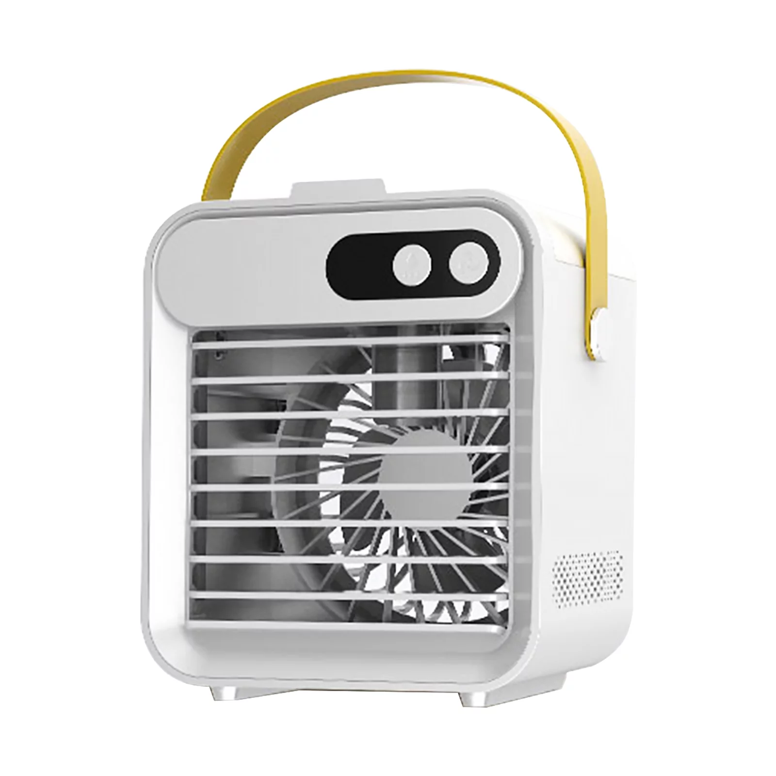 Air Conditioner Fan With Phone Holder Mirror Cooling Air Cooler Humidifier 180Ml Space Cooler 3 Speeds Usb Air Cooler Fan Convenient Handle For Home Office