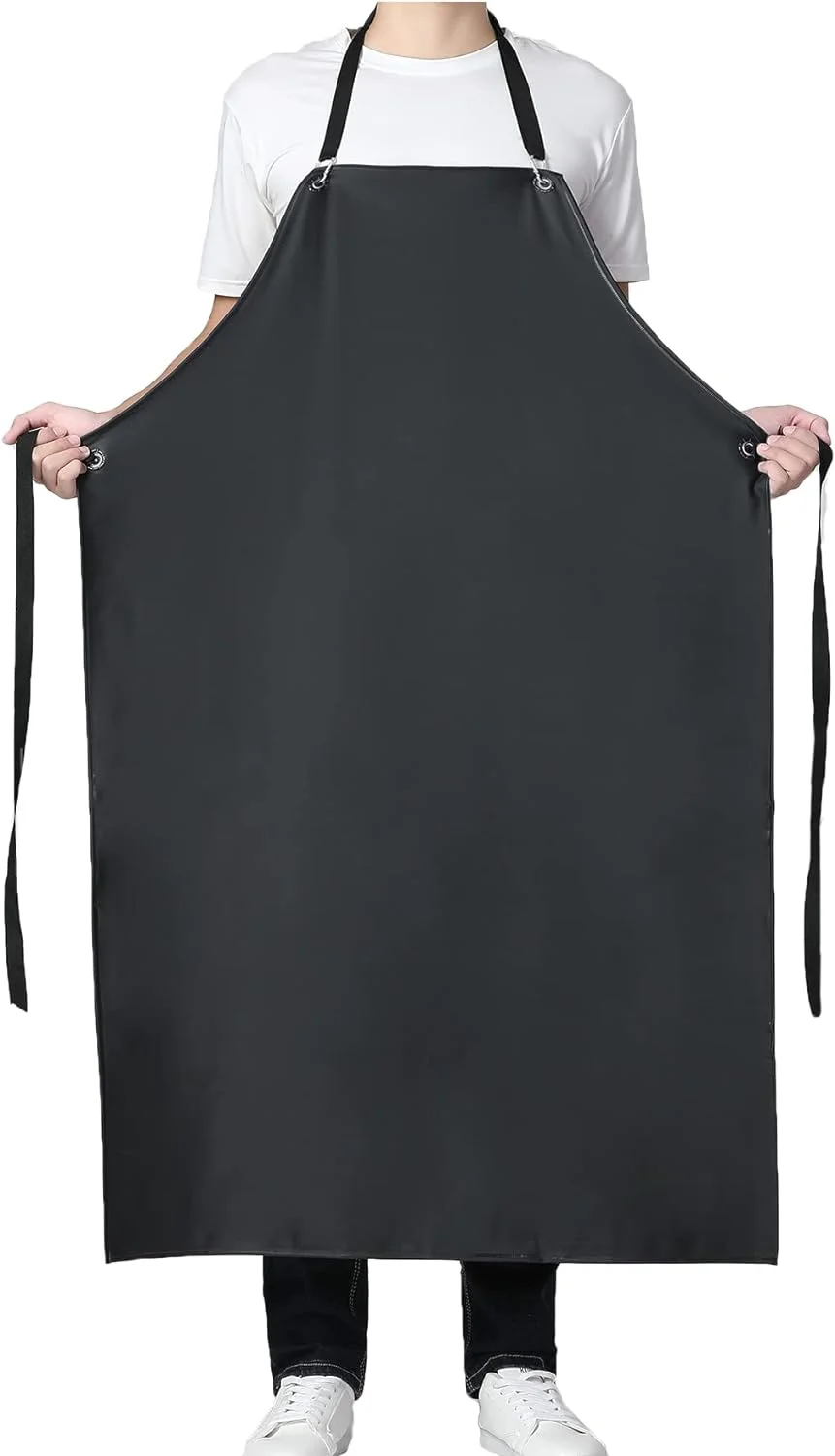 Jaspfct Waterproof Vinyl Apron-Dishwashing/Lab Apron Water proof -Best for DishWasher, Cleaning, Meat Butcher,Dog Grooming