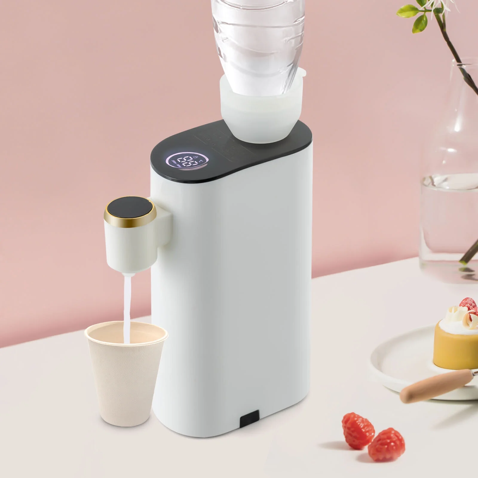 5 Temp Top Loading Countertop Cold Water Cooler Dispenser Warm Hot Water Heater