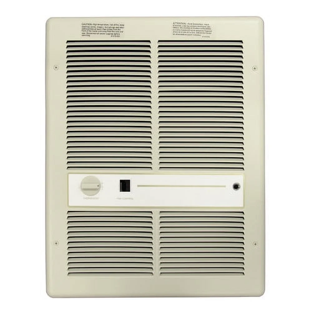 TPI Double Pole 4800 Watt Electric Fan Wall Insert Heater with Summer Fan Forced Switch
