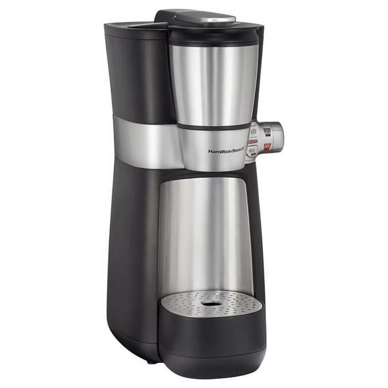 Hamilton Beach  16 oz Cold Brew & Hot Coffee Maker, Black & Silver