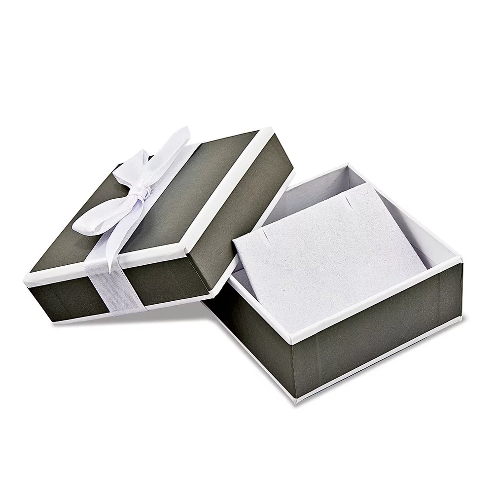 Primal Gold 10 Karat White Gold 0.6mm Solid Diamond-cut Cable Chain