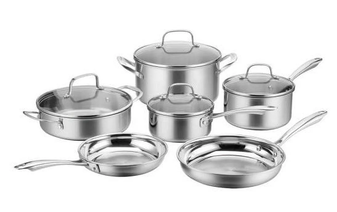 MultiClad 10-Piece Stainless Steel Cookware Set