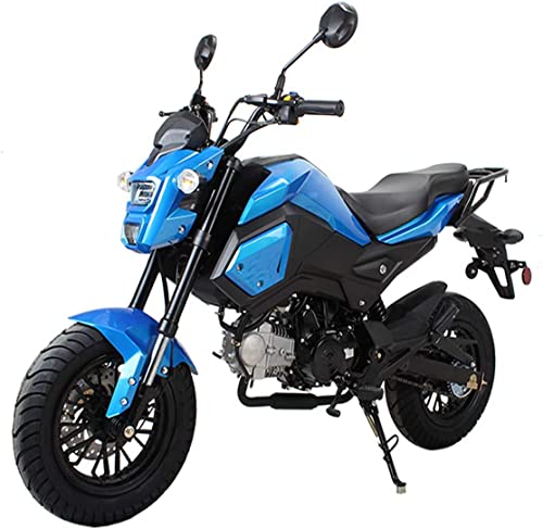 HHH 125cc Motorcycle Bike VADER 125 Dirt Bike 125cc Street Motorcycle Gas Bike Adults Street Bike Motorcycle Big Headlights - Sporty Blue