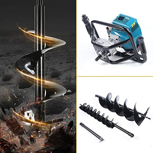 DYRABREST 52cc Gas Powered Earth Auger Post Hole Digger Borer Fence Ground Drill 4inch / 6inch / 8inch Bits