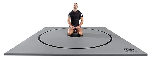 10x10ft Martial Arts Mat, Roll-Up Training Mat with Sealed Edges, XPE Foam & Carry Bag – for Jiu Jitsu, Wrestling, MMA, Tumbling, Judo, Karate, Home Gym Flooring