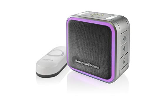 Honeywell Home RDWL313P2000 Doobell Plug-in Wireless Doorbell & Push Button-3 Series, Gray