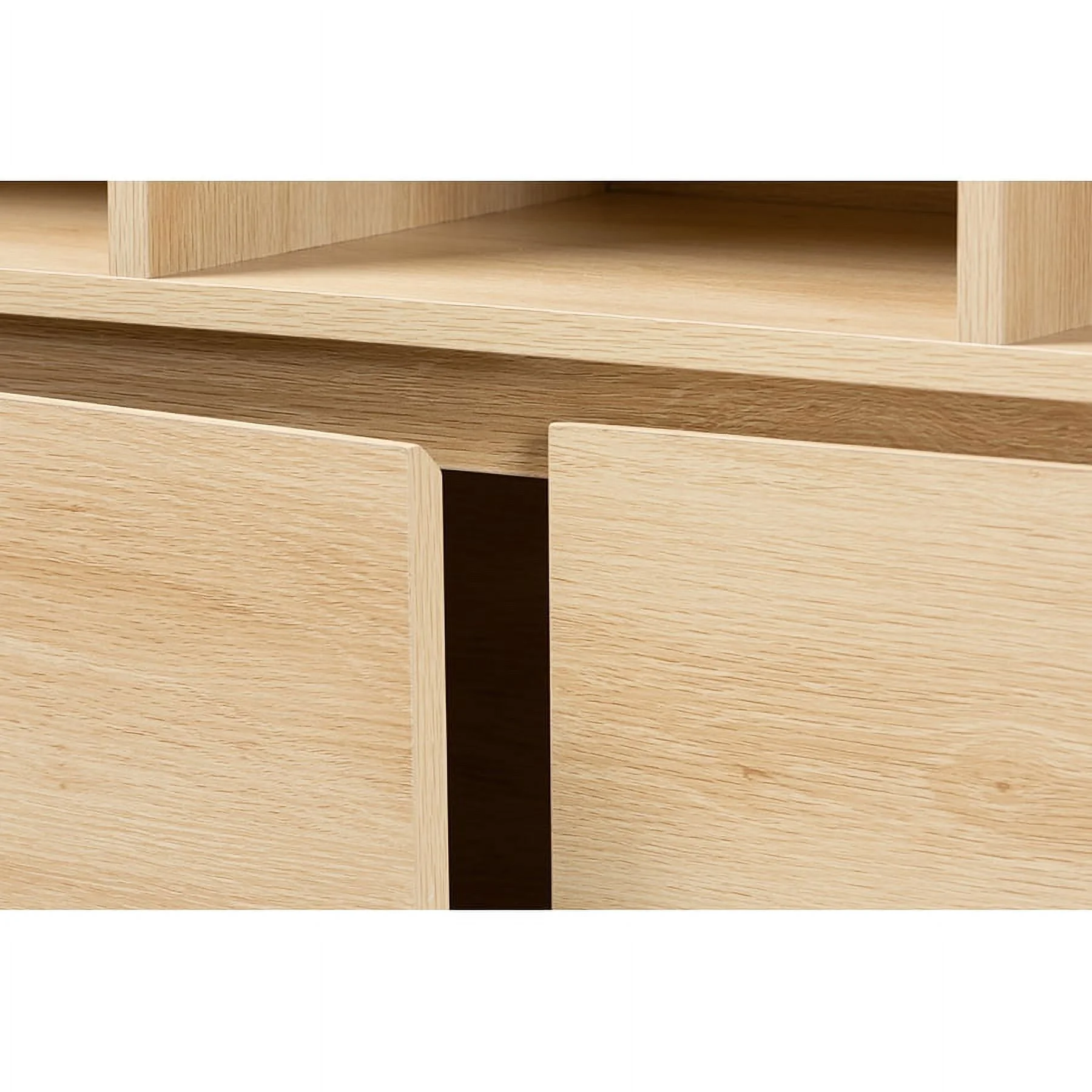 Baxton Studio Danina Japandi Oak Brown Finished Wood Bookshelf