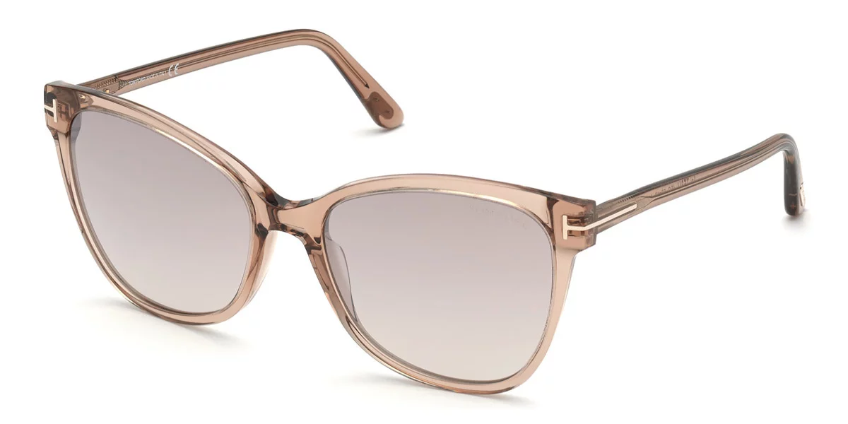 Sunglasses Tom Ford FT 0844 Ani 45G Shiny Rose Champagne / Gradient Brown Mirror