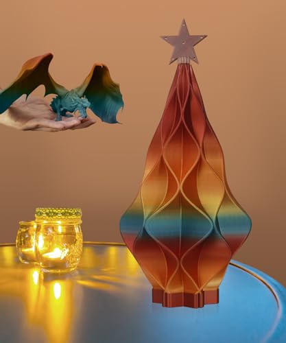 OVERTURE PLA Filament 1.75mm PLA 3D Printer Filament, 2kg Cardboard Spool (4.4lbs), Dimensional Accuracy +/- 0.02mm, Fit Most FDM Printer (Black 2-Pack)