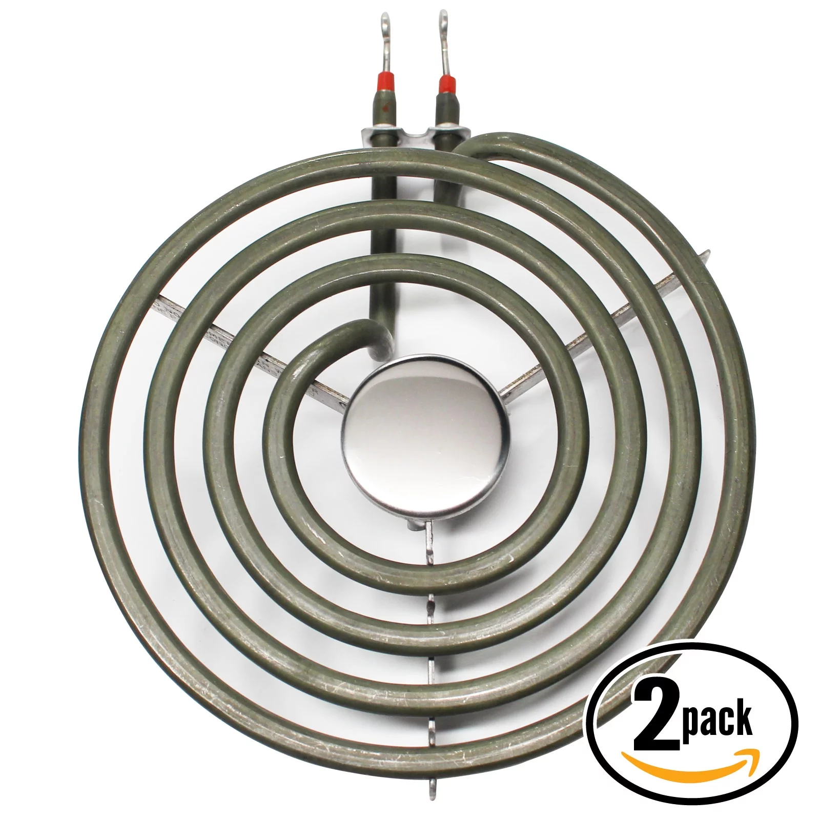 2-Pack Replacement Kenmore / Sears 79090831602 6 inch 4 Turns Surface Burner Element - Compatible Kenmore / Sears 316439801 Heating Element for Range, Stove & Cooktop