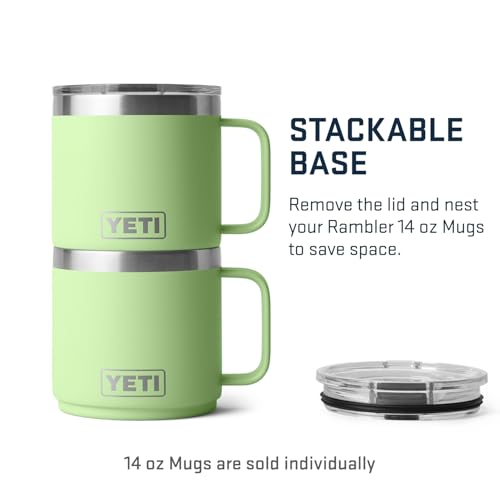 YETI Rambler 14 oz Stackable Mug, Vacuum Insulated, Stainless Steel with MagSlider Lid