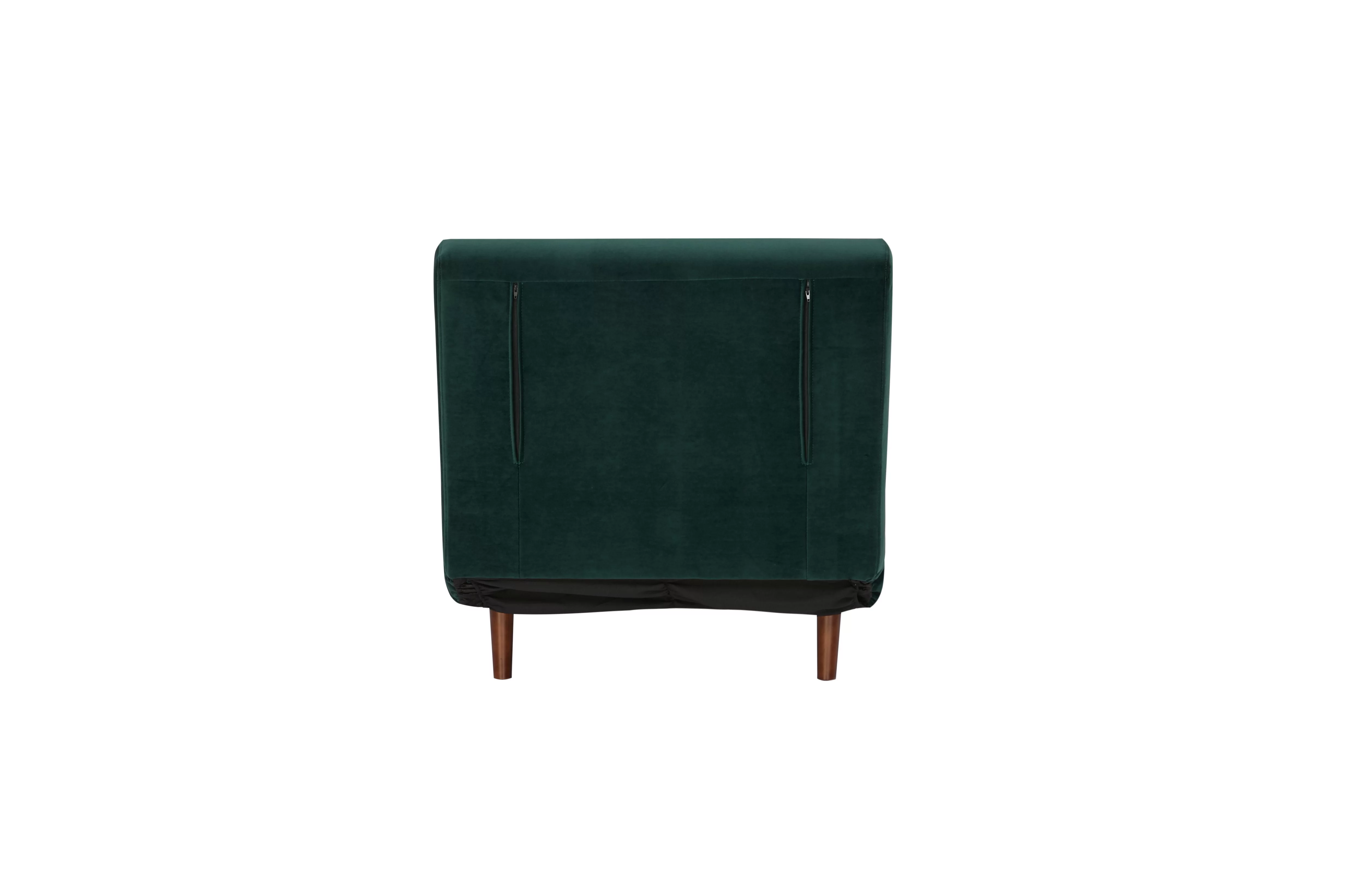 Artdeco Home Tustin Polyester Convertible Chair, Velvet Green