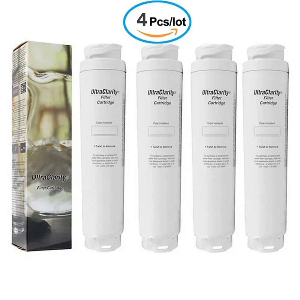 4 Pack Bosch Ultra Clarity Refrigerator Water Filter Replacement For 644845,1028820,9000194412,740560.9000077096, 9000077104
