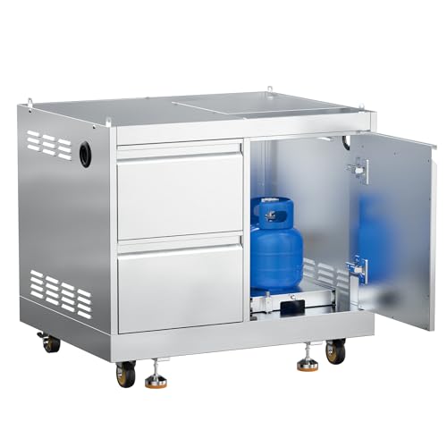 BODEGA 30 Inch Stainless Steel Propane Gas Grill, 5-Burner Outdoor Gas Grill, LPG/NG Convertible, 58000-BTU Backyard BBQ Grill for Kitchen, Built-in Thermometer & BBQ Fork Kit,Camping,Outdoor Cooking.