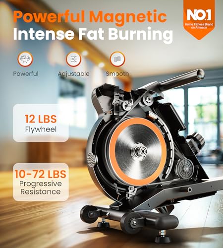 YOSUDA Magnetic/Water Rowing Machine for Home - Rower Machine Use with Bluetooth, App Supported, Rowing Machine for Taller Power Athletes, Comfortable Seat Cushion