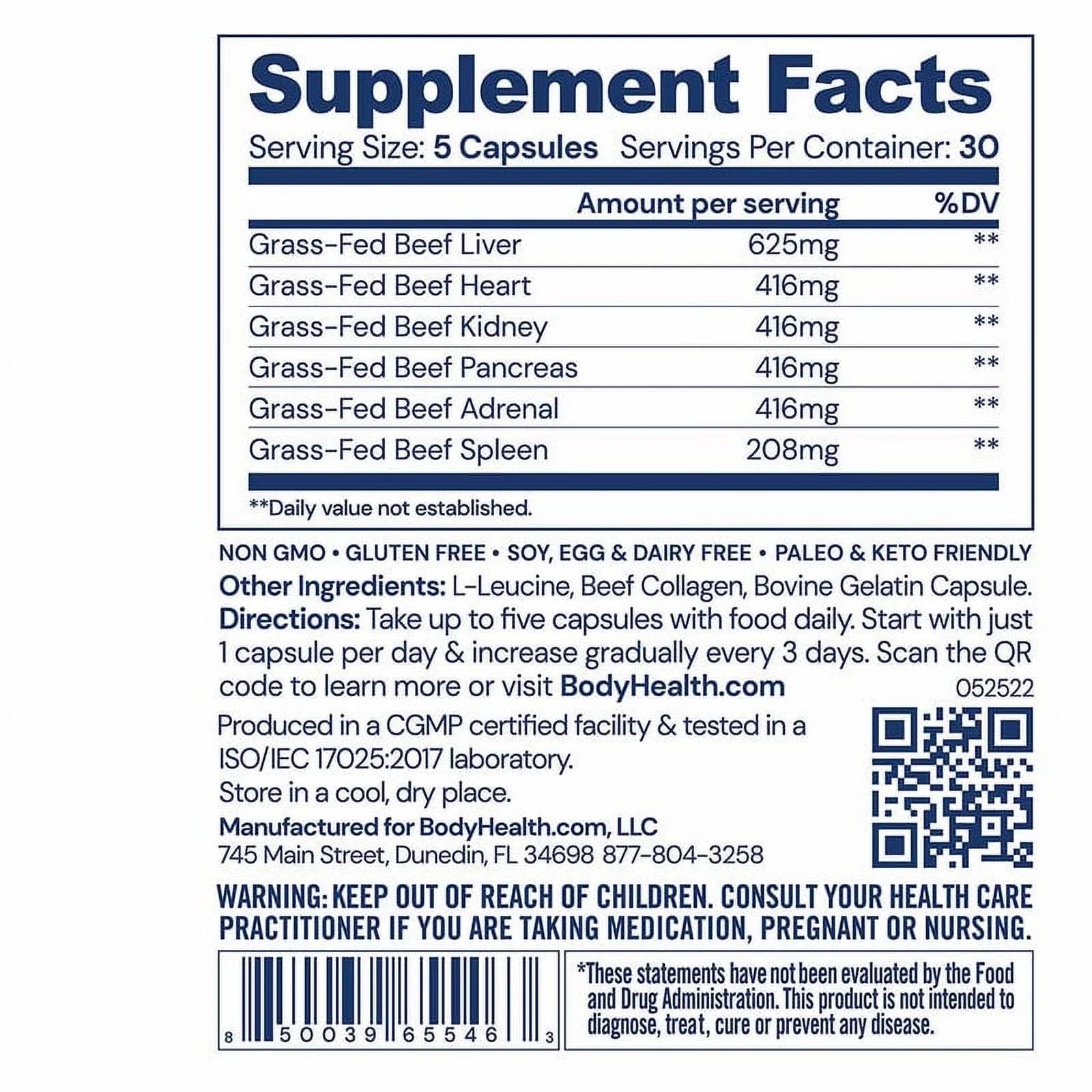 BodyHealth Organ +, 150 capsules