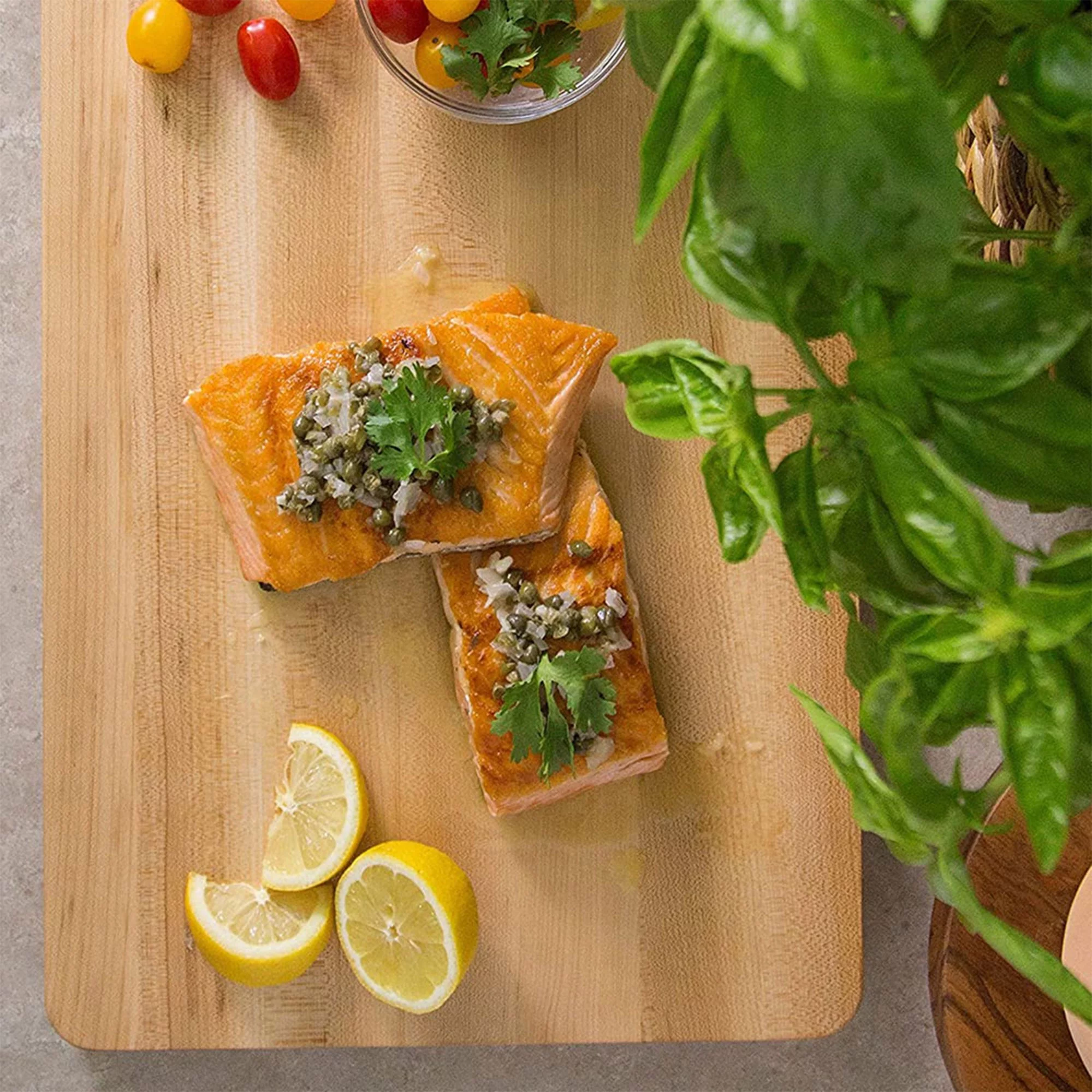 John Boos Chop N Slice Maple Wood Edge Grain Cutting Board, 16