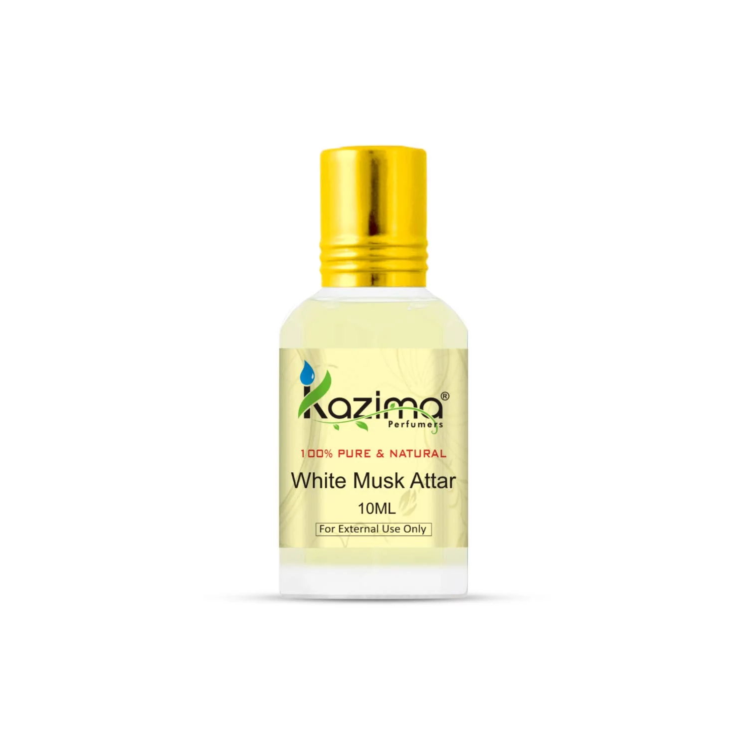 KAZIMA White Musk Attar Perfume For Unisex - Pure Natural Undiluted (Non-Alcoholic) (10ml)