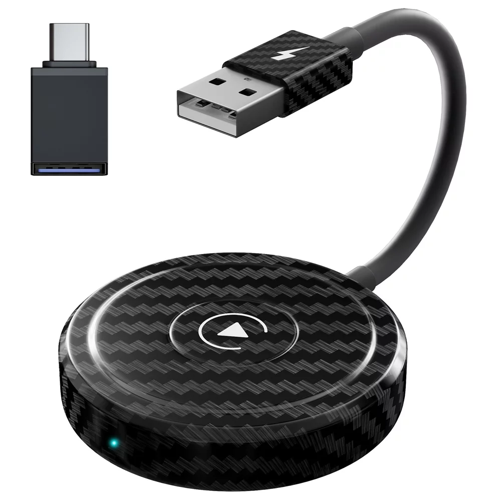 Virwir Car Adapter for Apple Cell Phone Carplay Original Car Wired to Wireless Smart Box (Please Check If It Fits Your Car Before Purchasing!!!)