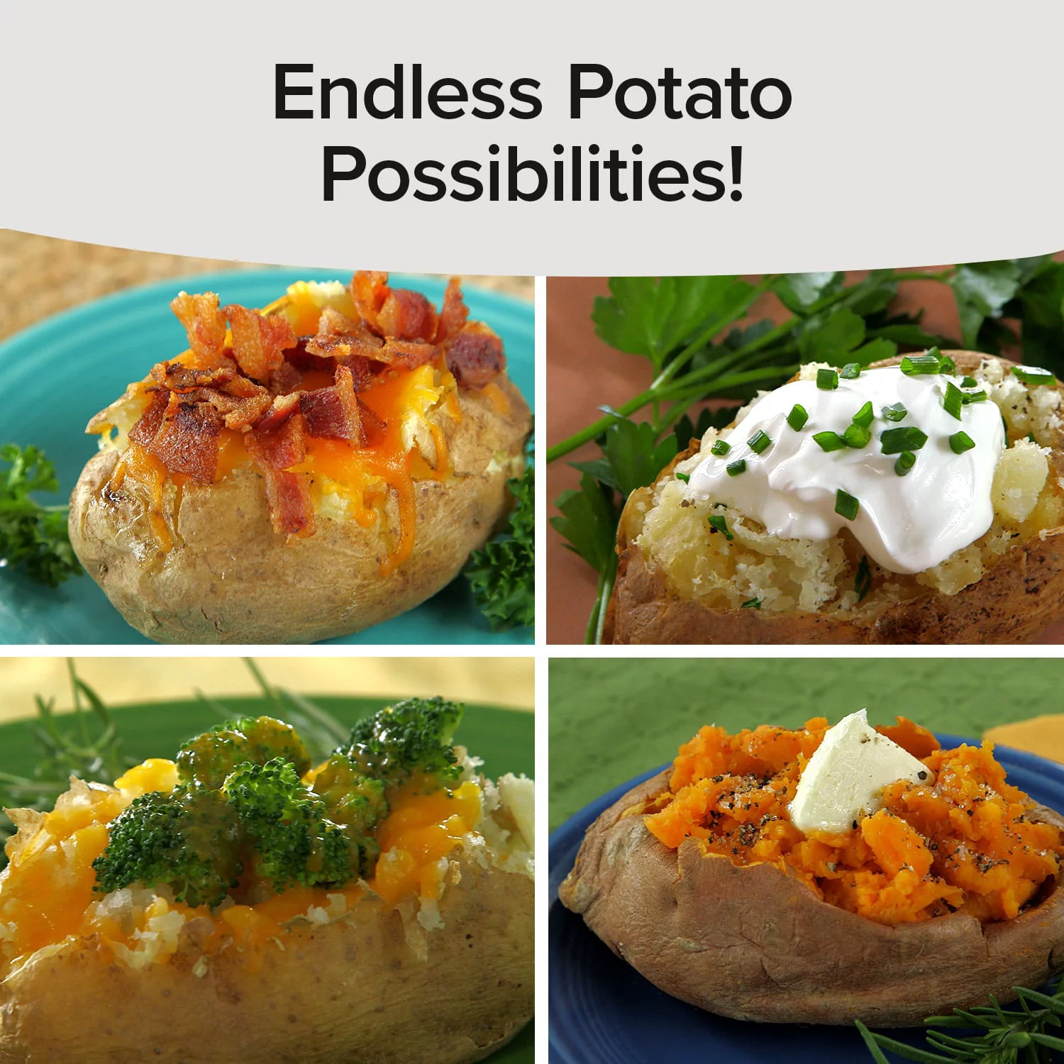 Yummy Can Potatoes 2 Pack AS-SEEN-ON-TV Baked Potatoes from Your Microwave in Minutes