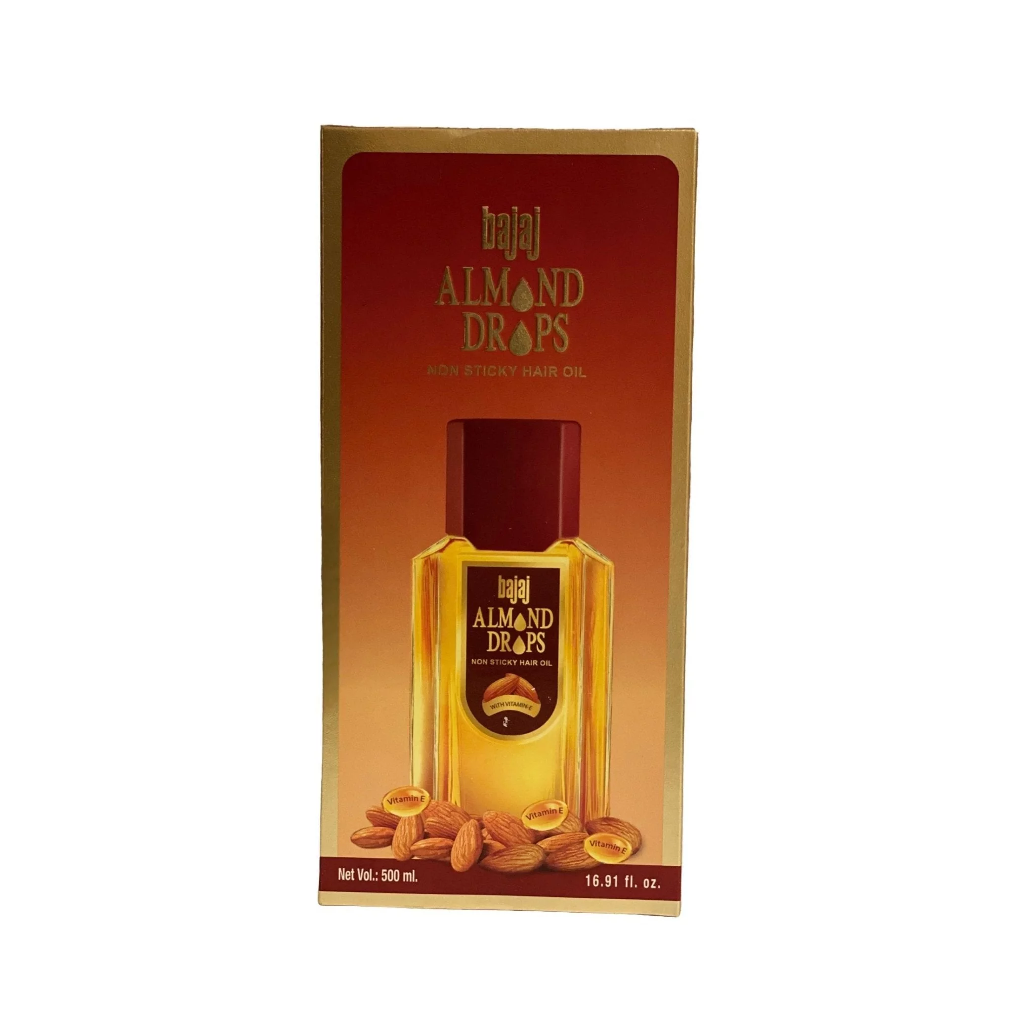 Bajaj Almond Drops Non Sticky Hair Oil 500ml (Pack of 2)