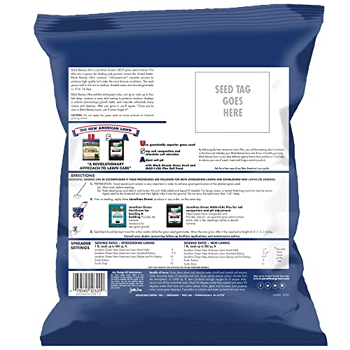 Jonathan Green (10323) Black Beauty Ultra Grass Seed - Cool Season Lawn Seed (25 lb)