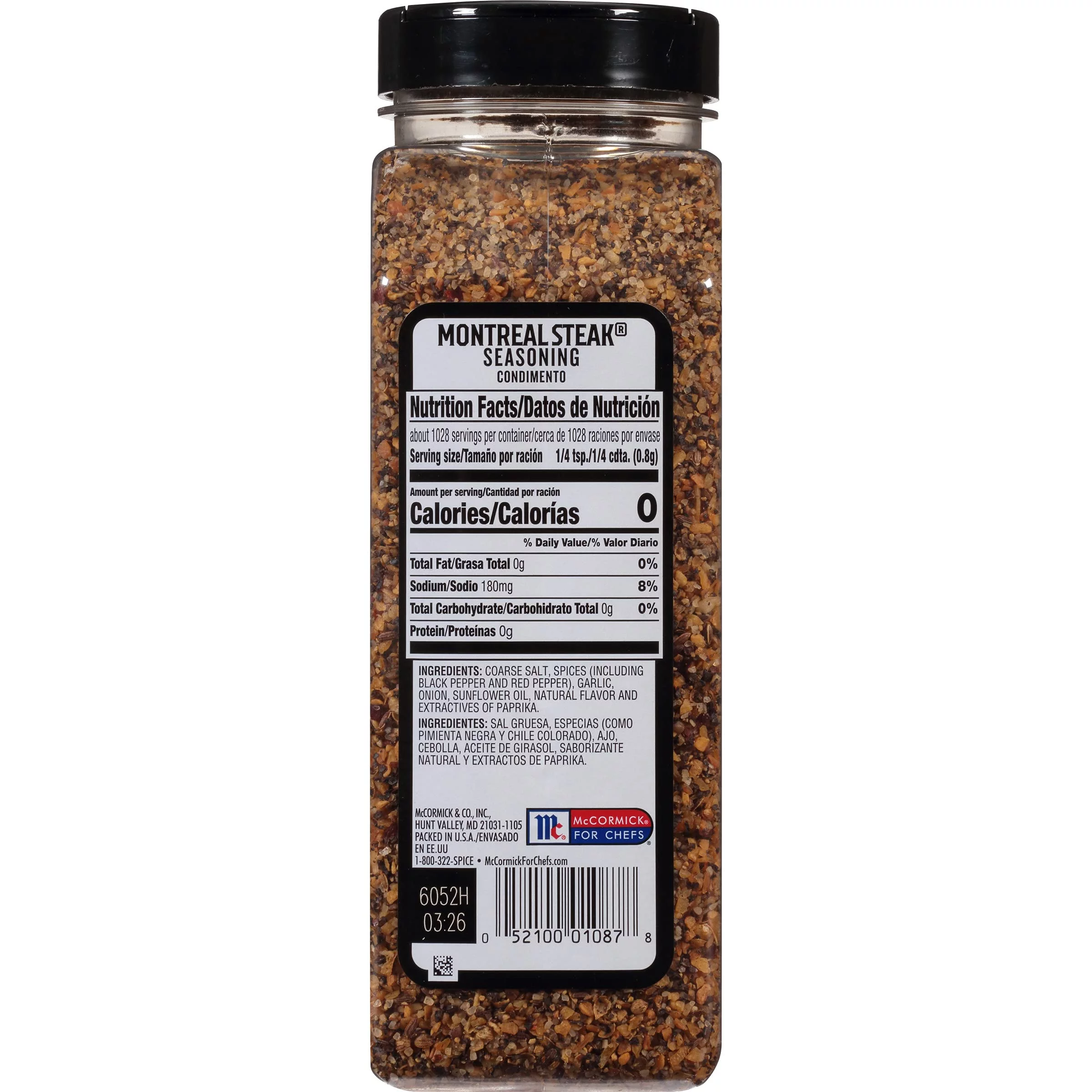 Mccormick Grill Mates Montreal Steak Seasoning, 29 Oz - One 29 Ounce Container Montreal Steak Rub Seasoning, Ideal For Steaks, Ribs, Burgers And Vegetables For A Zesty Flavor