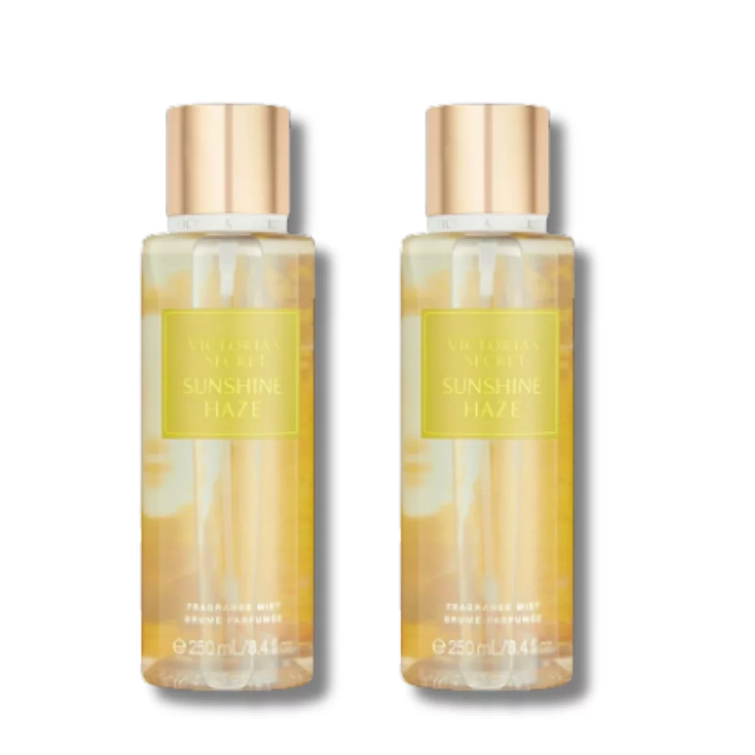 Pack of 2 Victoria's Secret Limited Edition Sunshine Haze Fragrance Mist 8.4 fl oz