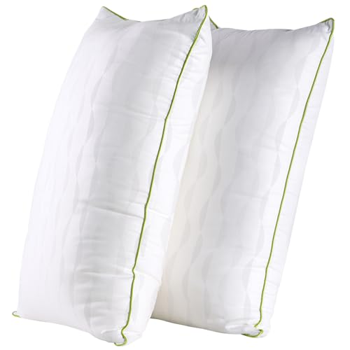 Bed Pillows King Size Set of 2,for Sleeping, Adjustable King Pillows 2 Pack with Zipper, Cooling Hotel Quality with Premium Soft Down Alternative Fill