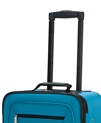 Rockland Fashion Expandable Softside Upright Luggage Set, Charcoal, 2-Piece (14/19)