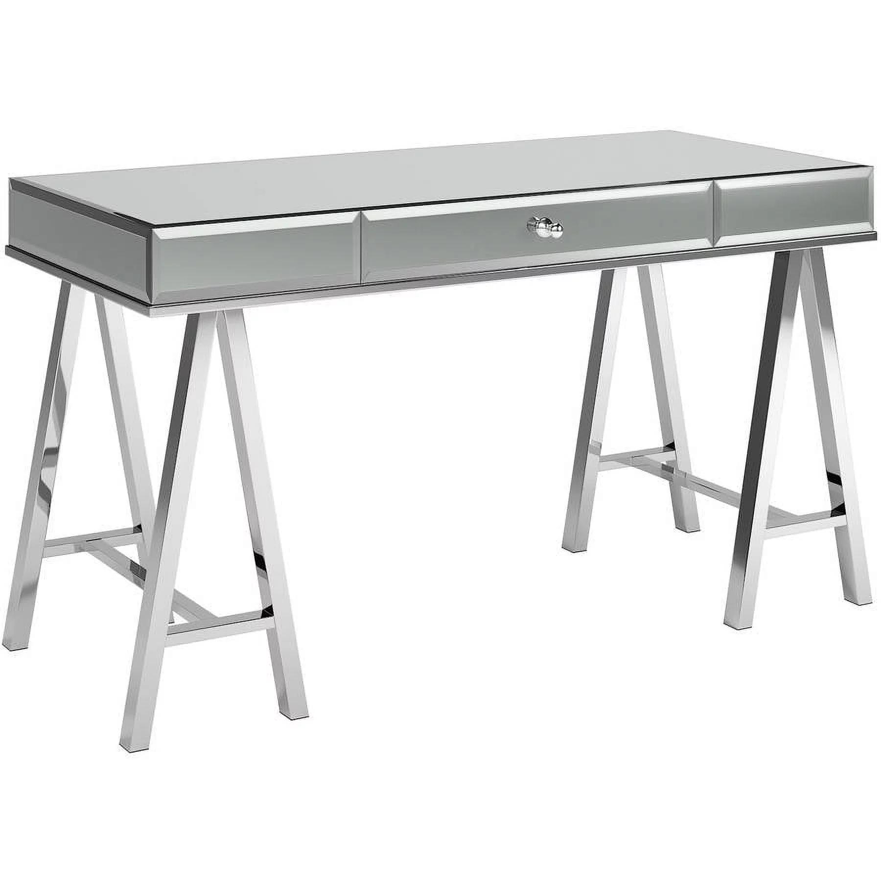 Chelsea Lane Chrome Mirror Writing Desk