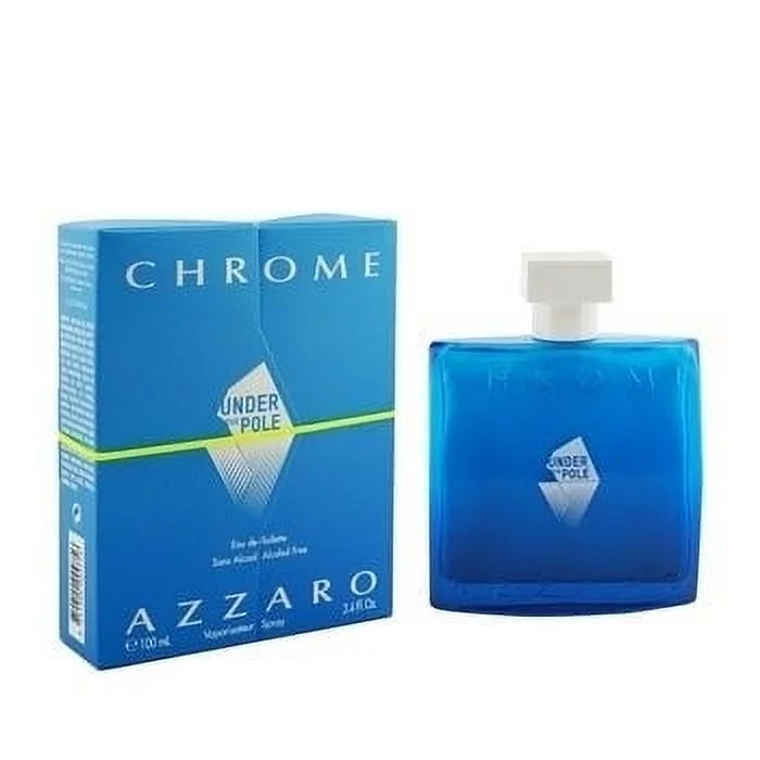 Azzaro Chrome Under the Pole Eau De Toilette for Men, 3.4 oz