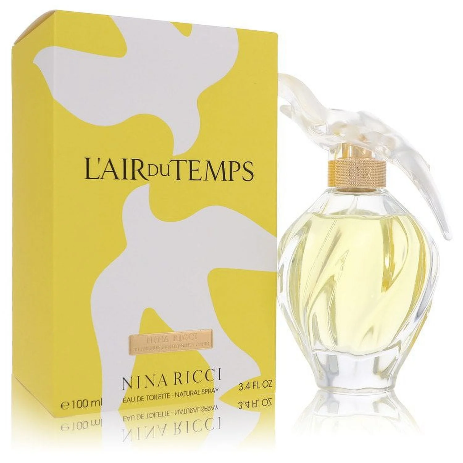 L'Air Du Temps by Nina Ricci Eau De Toilette Spray With Bird Cap 3.3 oz for Women