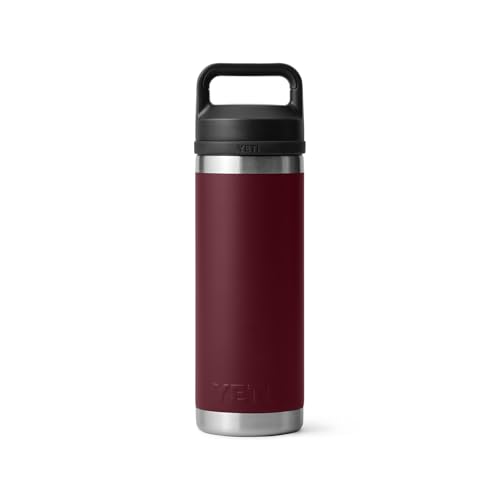 YETI Rambler 18 oz Bottle, Vacuum Insulated, Stainless Steel with Chug Cap, Sandstone Pink
